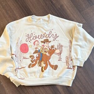 Howdy Graphic Sweatshirt toys story sweater women’s size medium